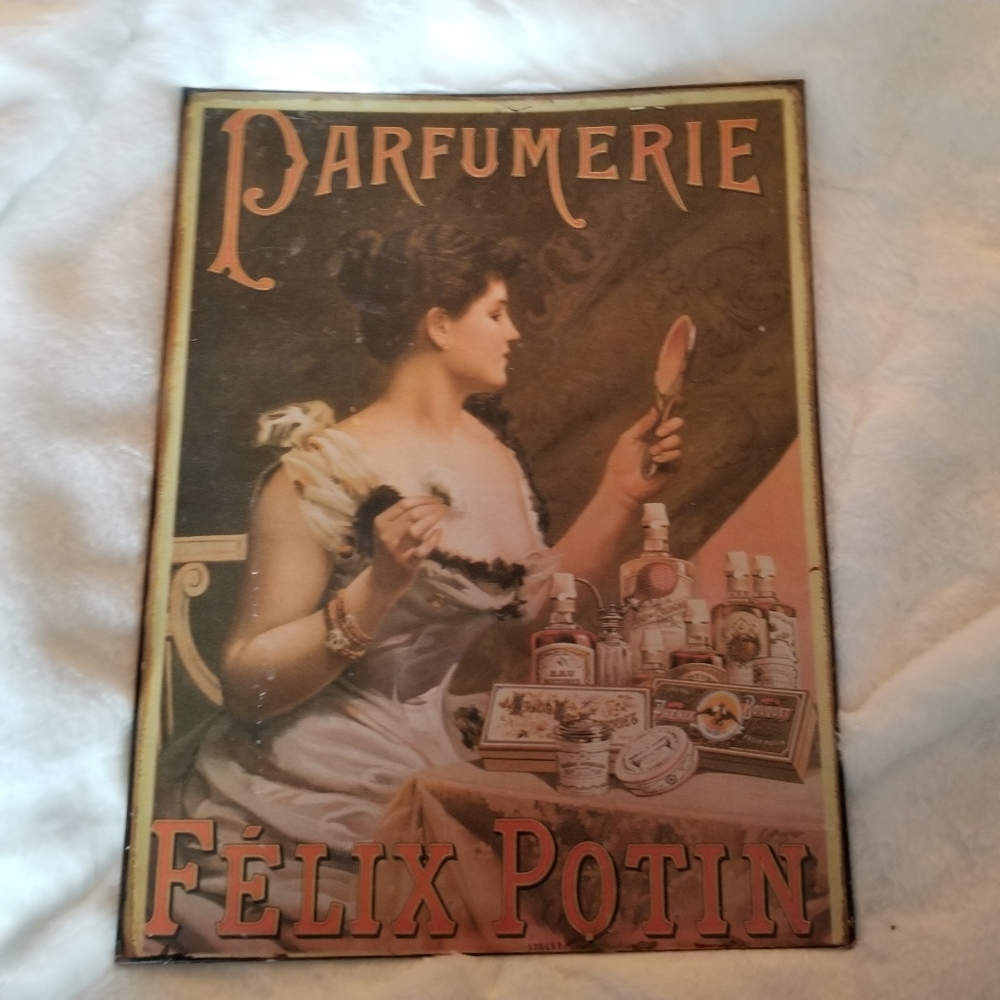 Victorian Metal parfumerie  sign